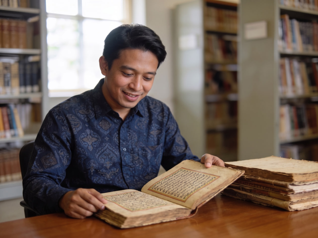 Pengamat melestarikan naskah kuno untuk memahami sejarah agama besar dunia